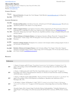 CV - Alessandro Epasto