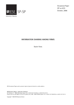 information sharing among firms