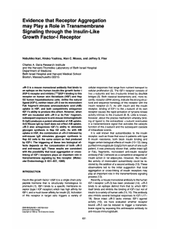 Evidence that Receptor Aggregation may Play a Role in