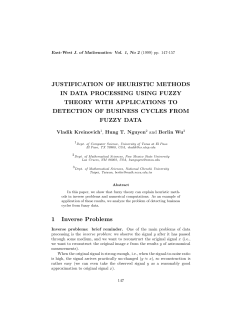 1 Inverse Problems - East-West Journal of Mathematics