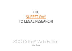 SCC Online&reg; Web Edition