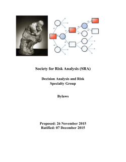 Bylaws - The Society for Risk Analysis