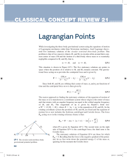 Lagrangian Points
