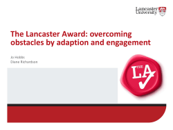 Diane Richardson and Jo Hobs, Lancaster University