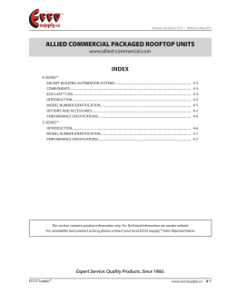 Allied Commercial Packaged Rooftop Units
