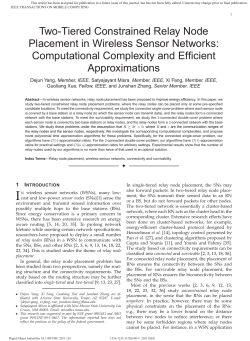 Two-Tiered Constrained Relay Node Placement in