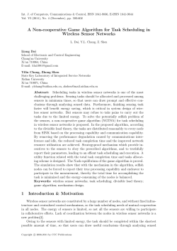 A Non-cooperative Game Algorithm for Task Scheduling in Wireless