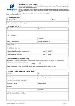 Commencement Of Employment Form