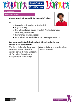 Simple methods such as Faces review, will be used to ensure that