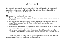 talk on inertial range spectral evolution