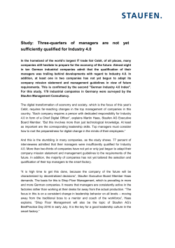 Three-quarters of managers are not yet sufficiently