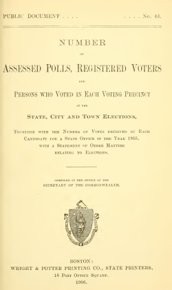 Number of assessed polls, registered voters and persons who voted