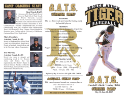 2017 B.A.T.S Summer Camp Registration