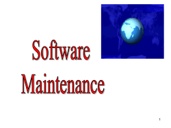 Software Maintenance