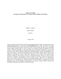 Pathways to profits: the impact of marketing versus finance skills on