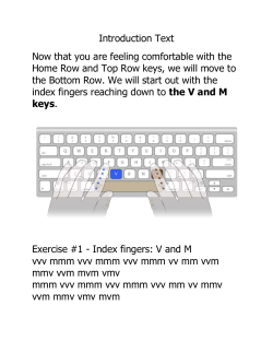 the bottom row keys