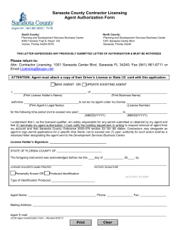 Agent Authorization Form
