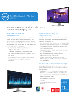 Immersive panoramic view makes work comfortable and play fun