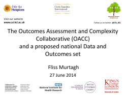 The Outcomes Assessment and Complexity Collaborative (OACC