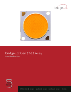 Bridgelux&reg; Gen 7 V22 Array