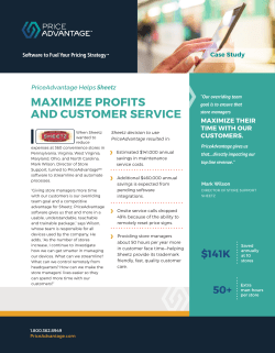 maximize profits and customer service
