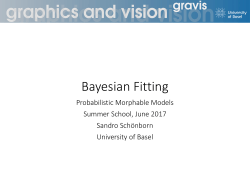 Bayesian Fitting - Statistical Shape Modelling
