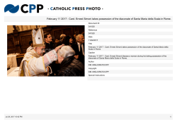 February 11 2017 : Card. Ernest Simoni takes possession of the