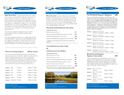 To view a trifold brochure for Adult Instruction, click here.