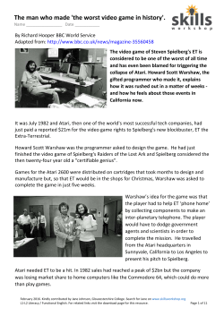 L1-2 Worst computer game - Functional English