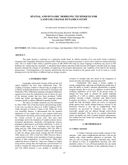 spatial dynamic modeling through cellular automata for studying