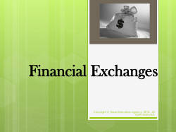 Financial Exchanges