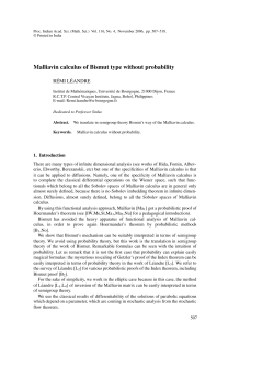 Malliavin calculus of Bismut type without probability