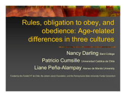 Rules, obligation to obey, and obedience: Age