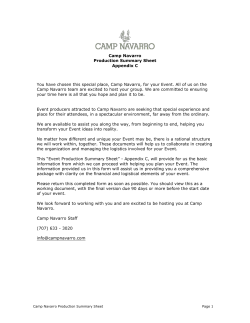 Production Summary Sheet