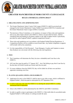 File - Greater Manchester Netball League