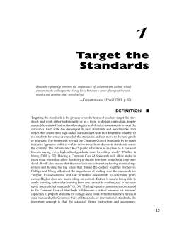 Target the Standards