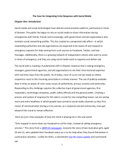 The Case for Integrating Crisis Response with