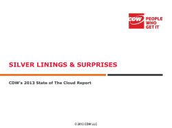CDW 2013 State of the Cloud Report