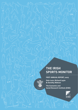 the irish sports monitor - The Irish Sports Council