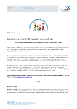 Last chance to get tickets for TDX Group`s third annual charity ball