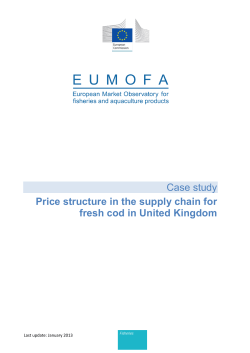 Case study Price structure in the supply chain for fresh cod in United