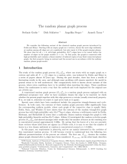 The random planar graph process