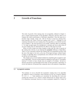 notes on Big-O notation and recurrences