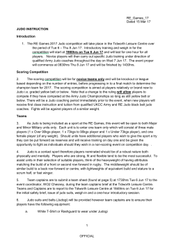 Annex I to - British Judo