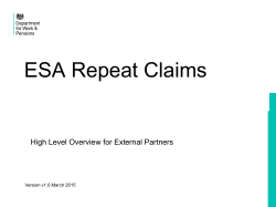 ESA Repeat Claims - Bolton Community Homes