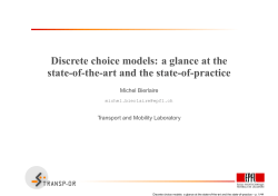 Discrete choice models - Transport and Mobility Laboratory