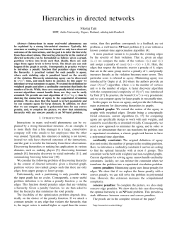 Hierarchies in directed networks