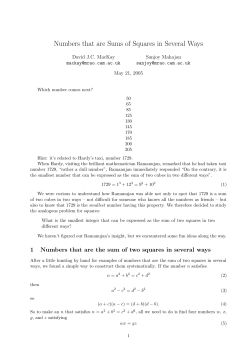 Numbers that are Sums of Squares in Several Ways