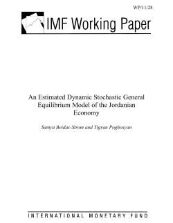An Estimated Dynamic Stochastic General Equilibrium Model