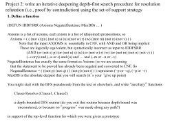 Project 2: write an iterative deepening depth